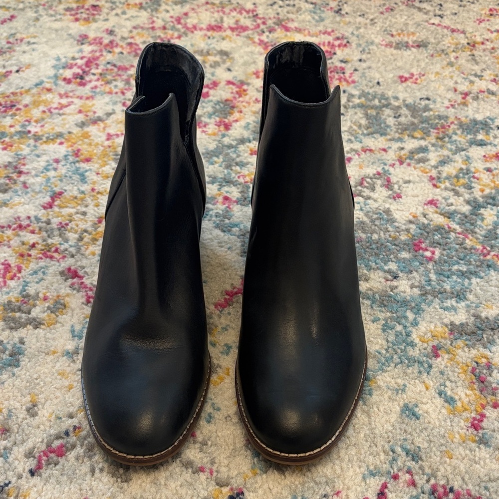 Cole Haan Black Leather Ankle Booties